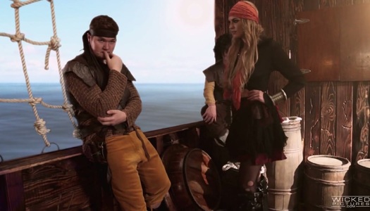 Pornobild Peter Pan XXX Parodie mit dem brutzelnden Pornomodel Keira Nicole